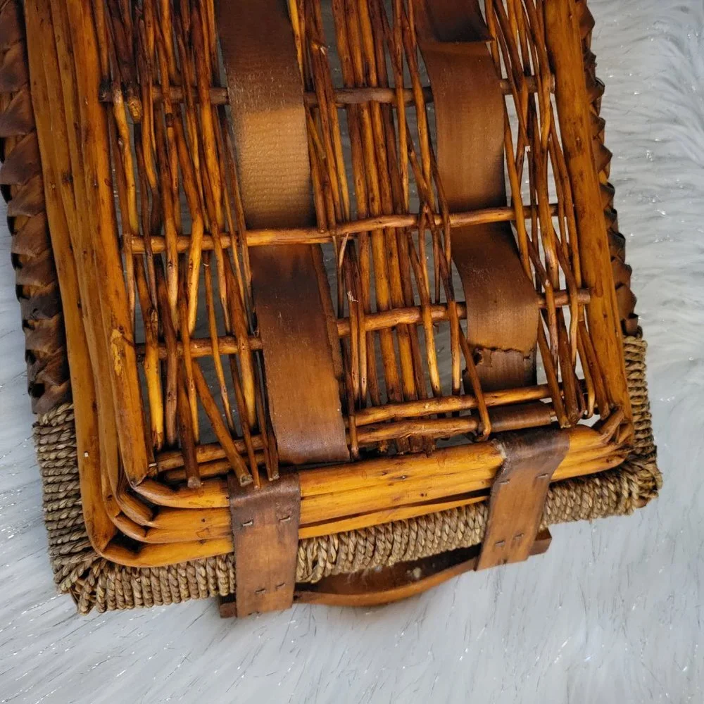 Rectangular Wooden Basket